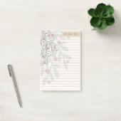 Kerstnotities abstracte maretak tekening post-it® notes (Kantoor)
