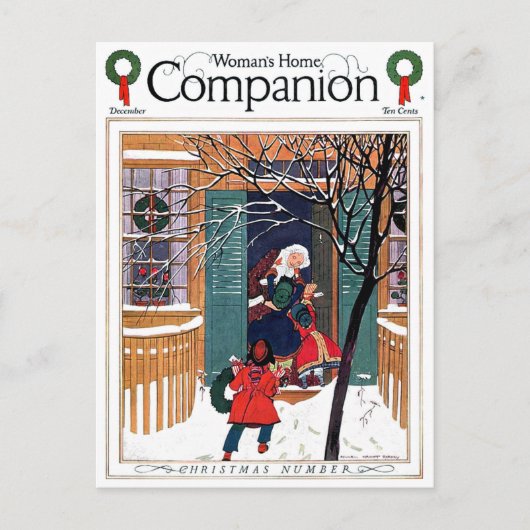  "KERSTNUMMER" BIJ GRANDMAS HOUSE FEESTDAGENKAART (Voorkant)