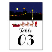 Kerstnummer Kerstman in Madrid Kaart (Achterkant)