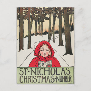 kerstnummer Sint-Nicolaas (1896) Feestdagenkaart
