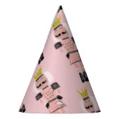 kerstNutcracker Hand Drawn Pink Soldaat Feesthoedjes (Links)