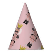 kerstNutcracker Hand Drawn Pink Soldaat Feesthoedjes (Rechts)