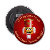 kerstNutcracker Speelgoed Soldaat Button Flesopener (Voorkant)