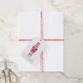 kerstNutcracker Speelgoed Soldaat Cadeaulabel (Met Touw)