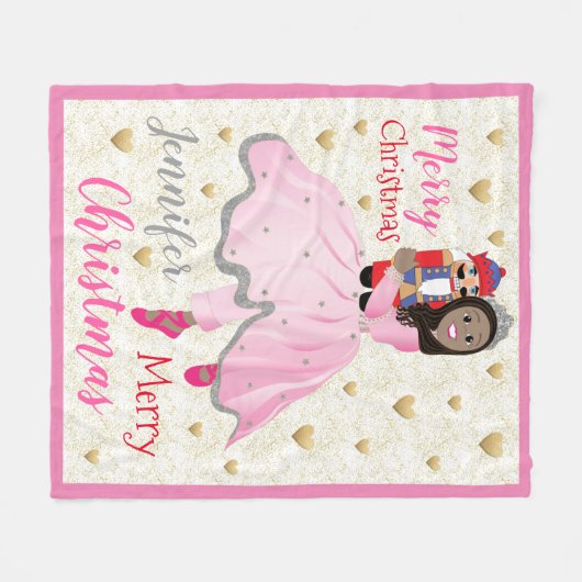kerstNutkraker Ballet Fleece Blanket/Medium (Voorkant (Horizontaal))