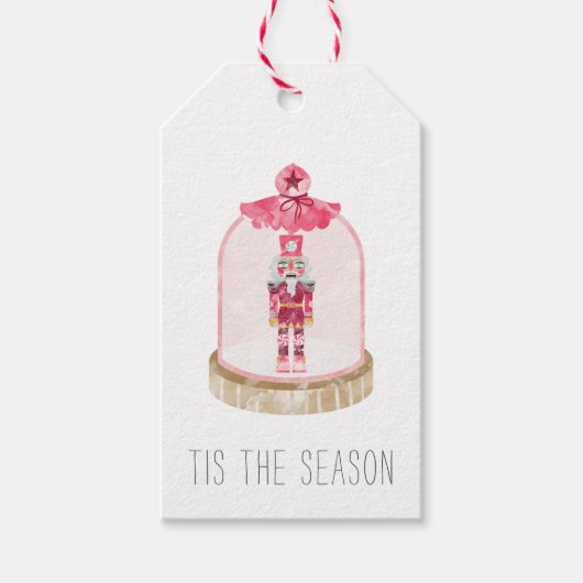 kerstNutkraker Speelgoed Soldier Snow Wereldbol Cadeaulabel (Voorkant)