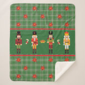 KerstNutkrakers Sherpa Fleece Blanket Deken (Voorkant)