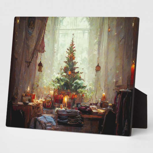 Kerstochtend, 8 uur en 10 uur met esel fotoplaat (Zijkant)