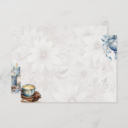 Kerstochtend Basic Blank Recept Kaart (Voorkant / Achterkant)