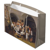 Kerstochtend (door Ferdinand Georg Waldmüller) Groot Cadeauzakje (Achterkant Gekanteld)