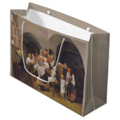 Kerstochtend (door Ferdinand Georg Waldmüller) Groot Cadeauzakje (Voorkant Gekanteld)