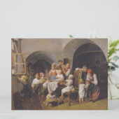 Kerstochtend (door Ferdinand Georg Waldmüller) Kaart (Staand voorkant)