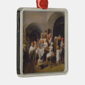 Kerstochtend (door Ferdinand Georg Waldmüller) Metalen Ornament (Rechts)