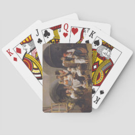 Kerstochtend (door Ferdinand Georg Waldmüller) Pokerkaarten