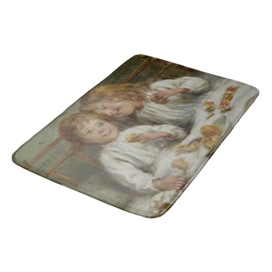 Kerstochtend (door Joseph Clark) Badmat (Gekanteld)