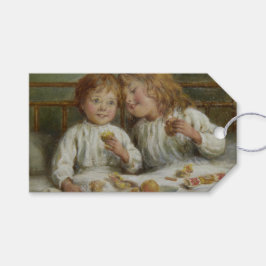 Kerstochtend (door Joseph Clark) Cadeaulabel