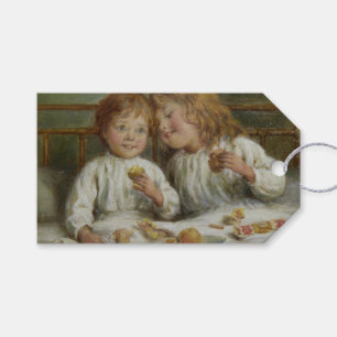Kerstochtend (door Joseph Clark) Cadeaulabel