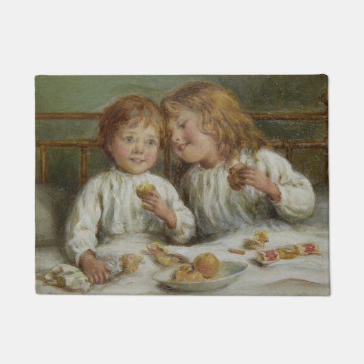 Kerstochtend (door Joseph Clark) Deurmat (Voorkant)