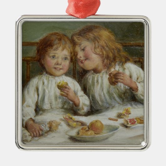 Kerstochtend (door Joseph Clark) Metalen Ornament (Voorkant)