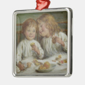 Kerstochtend (door Joseph Clark) Metalen Ornament (Links)