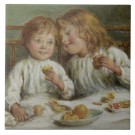 Kerstochtend (door Joseph Clark) Tegeltje