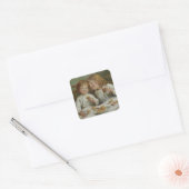 Kerstochtend (door Joseph Clark) Vierkante Sticker (Envelop)