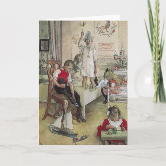 Kerstochtend Feestdagen Kaart (Voorkant)