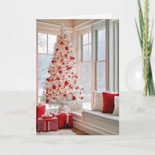 Kerstochtend Feestdagen Kaart (Voorkant)