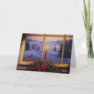 Kerstochtend Feestdagen Kaart