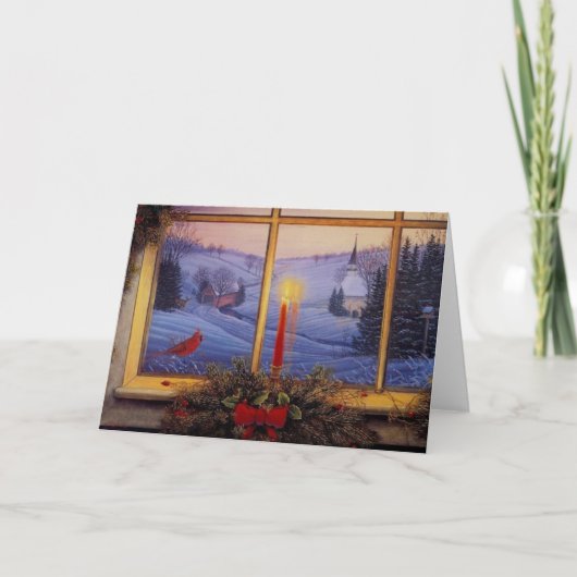 Kerstochtend Feestdagen Kaart (Voorkant)