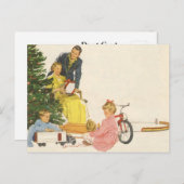 Kerstochtend Feestdagenkaart (Voorkant / Achterkant)