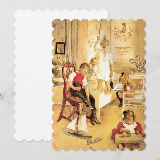 Kerstochtend Feestdagenkaart (Voorkant / Achterkant)