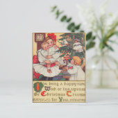 Kerstochtend Feestdagenkaart (Staand voorkant)