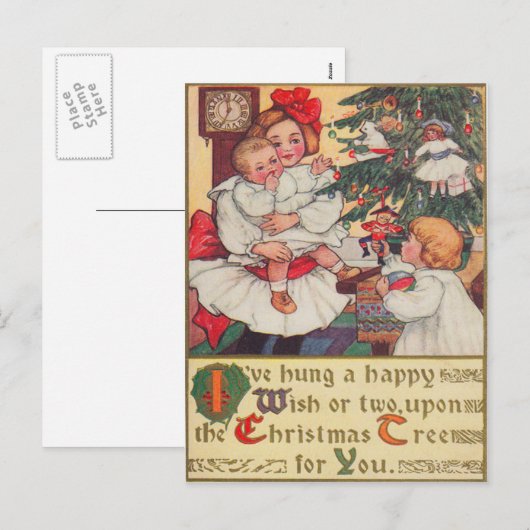 Kerstochtend Feestdagenkaart (Voorkant / Achterkant)