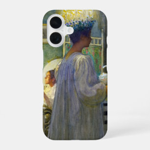 Kerstochtend, het feest van Sint-Lucia iPhone 16 Hoesje