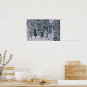 Kerstochtend in New York Poster (Keuken)