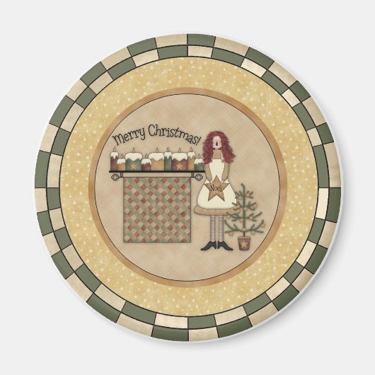 Kerstochtend Magneet (Voorkant)