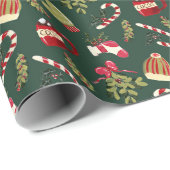 Kerstochtend met cacao en marshmallows cadeaupapier (Rol Hoek)