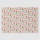 Kerstochtend met cacao en marshmallows tissuepapier (Voorkant)