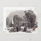 Kerstochtend: Naar de kerk gaan Feestdagenkaart (Voorkant / Achterkant)