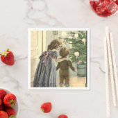 kerstochtend  papieren servetten (Insitu)