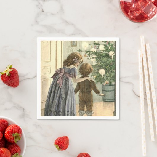 kerstochtend  papieren servetten (Insitu)