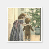 kerstochtend  papieren servetten (Voorkant)