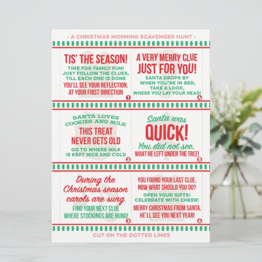 Kerstochtend Scavenger Hunt (Staand voorkant)