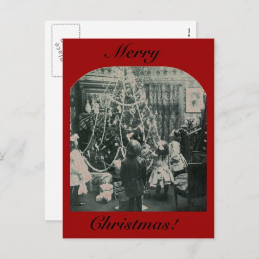 Kerstochtend -  Stereoview Feestdagenkaart (Voorkant / Achterkant)