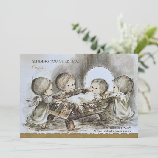 Kerstochtend Vakantie Kaart (Staand voorkant)
