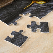 Kerstochtend, warme chocolade en Marshmellows Legpuzzel (Zijkant)