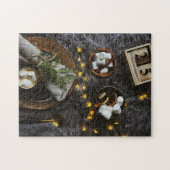 Kerstochtend, warme chocolade en Marshmellows Legpuzzel (Horizontaal)