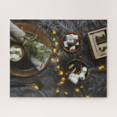 Kerstochtend, warme chocolade en Marshmellows Legpuzzel (Horizontaal)