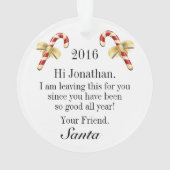 KerstochtendkerstSanta Ornament - Zie Omgekeerd (achterkant)